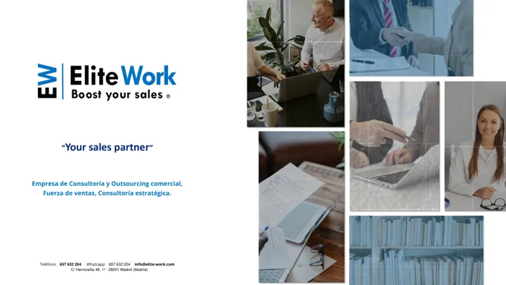Portada del dossier de Elite Work